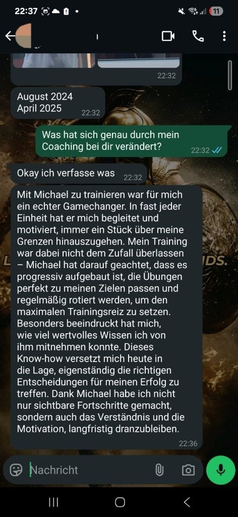 Kundennachricht 2, anonymisiert