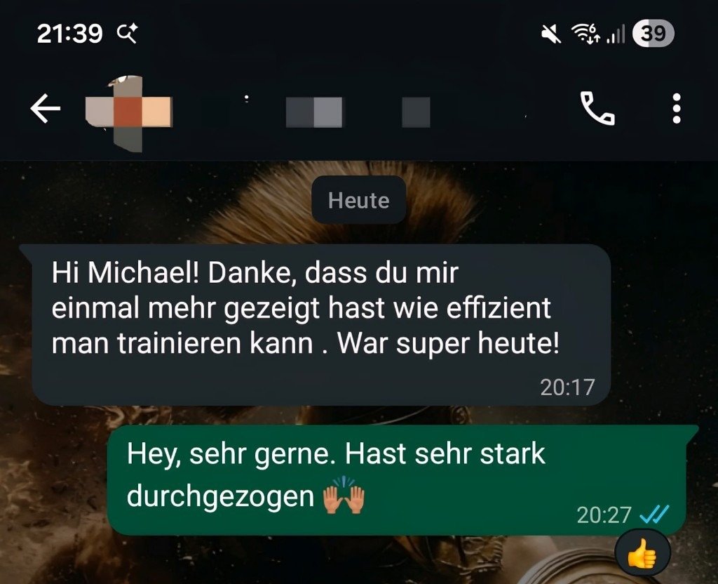 Kundennachricht 8, anonymisiert